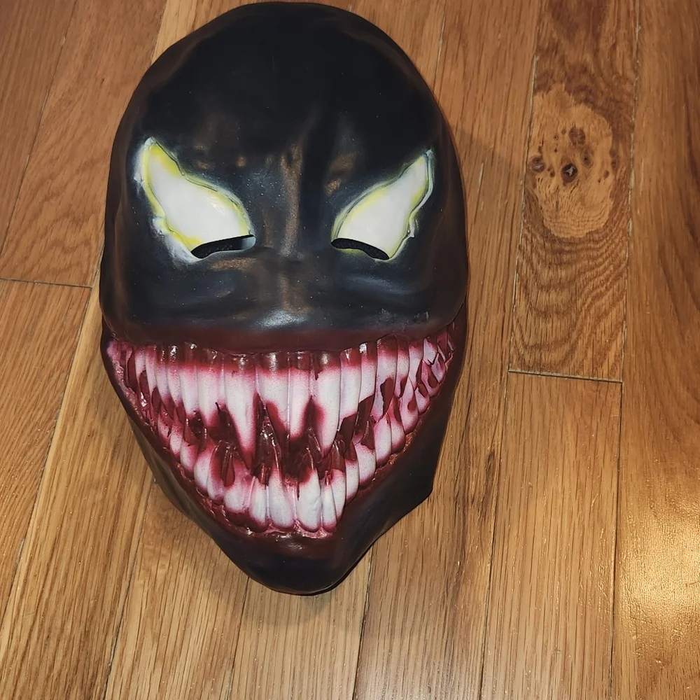 VENOM MASK ADULT UNISEX WILD FREAKY LOOKING SOFT COSPLAY DRESS UP COSTUME OSFM